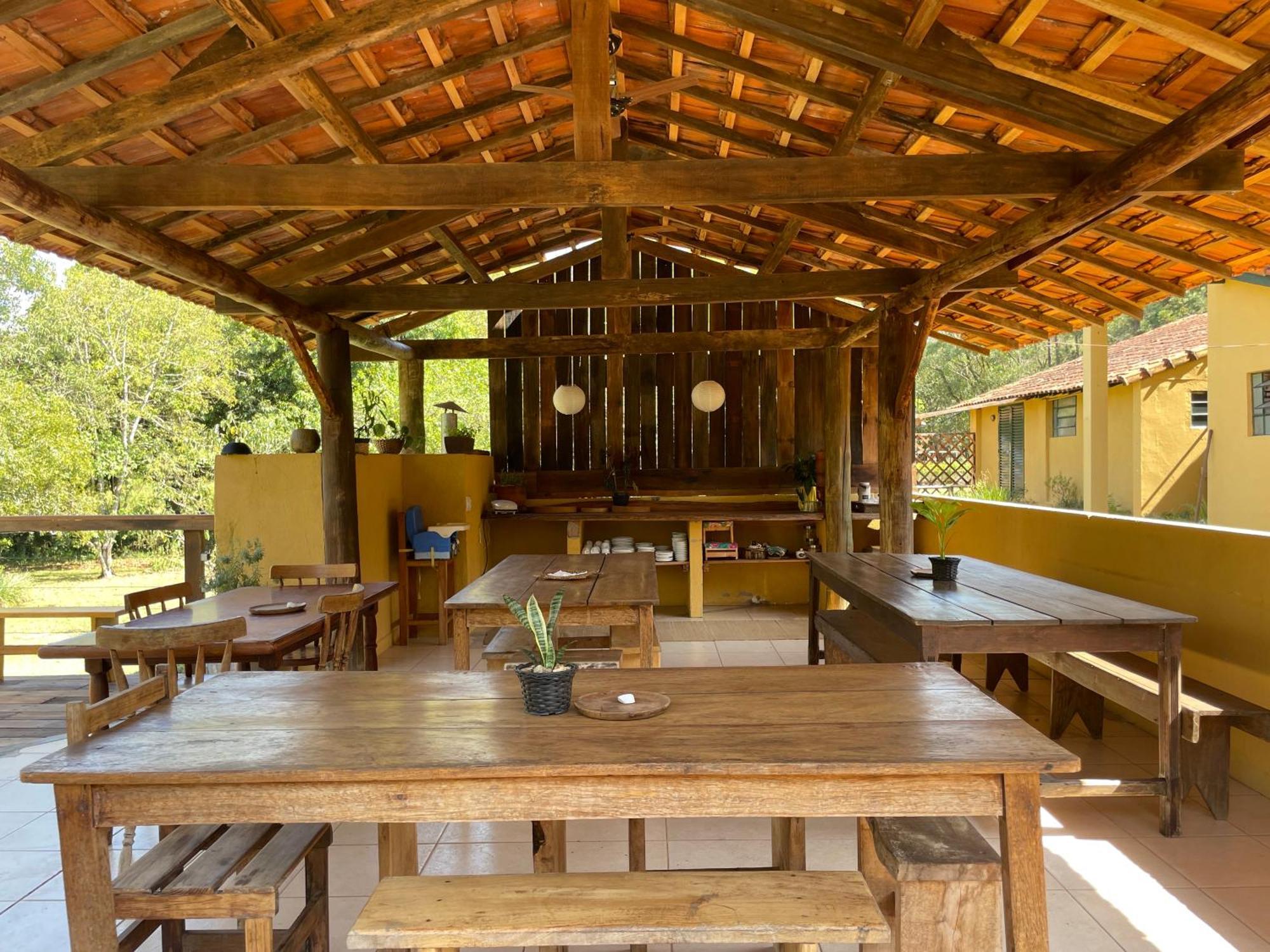 Hospedagem Fazenda Nova America Brotas Exterior foto